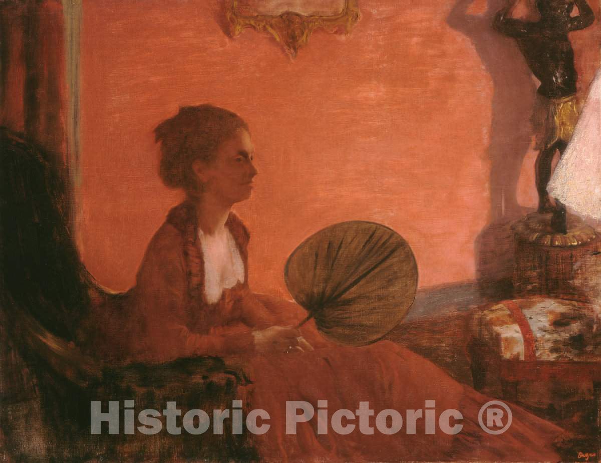 Art Print : Edgar Degas, Madame Camus, c.1870 - Vintage Wall Art