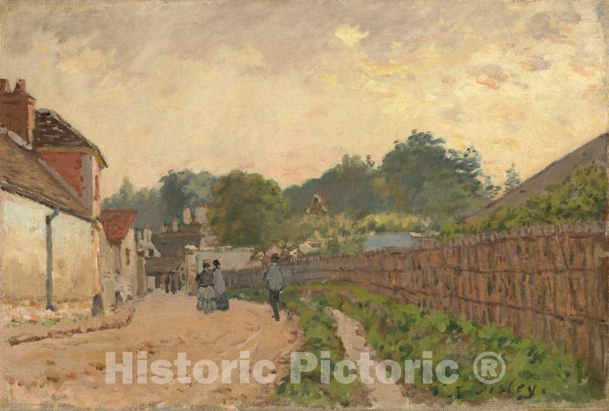 Art Print : Alfred Sisley, Marly-le-Roi, c. 1875 - Vintage Wall Art