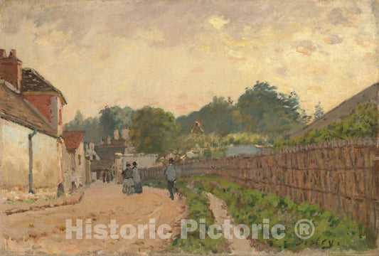Art Print : Alfred Sisley, Marly-le-Roi, c. 1875 - Vintage Wall Art