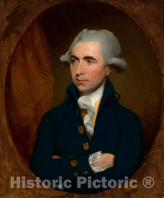 Art Print : Gilbert Stuart, Luke White, c. 1787 - Vintage Wall Art