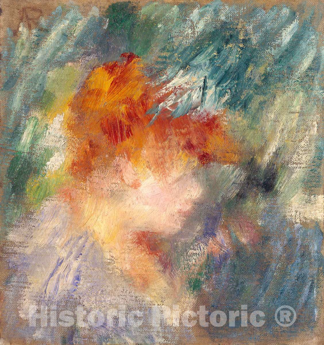 Art Print : Auguste Renoir, Jeanne Samary, 1878 - Vintage Wall Art