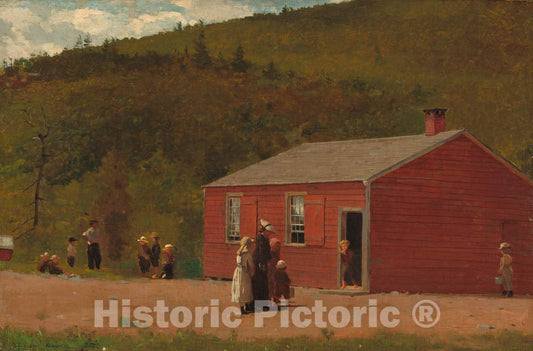 Art Print : Winslow Homer, School Time, c. 1874 - Vintage Wall Art