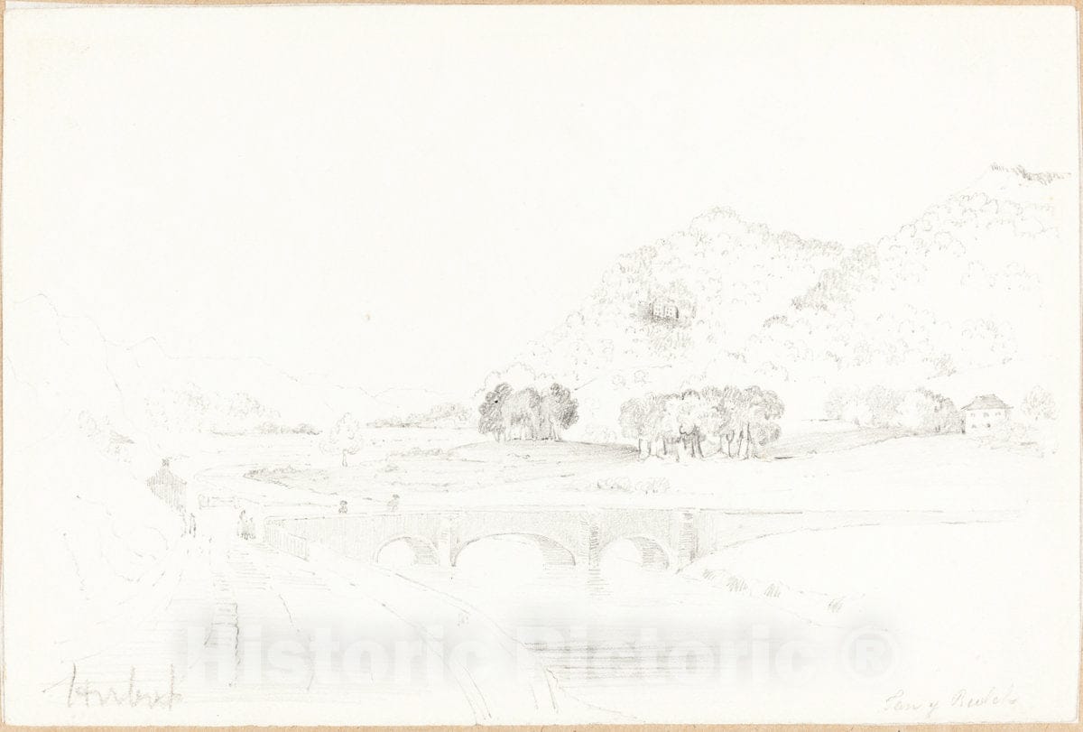 Art Print : John Linnell, Tan y Bwlch - Vintage Wall Art
