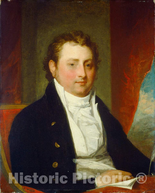 Art Print : Gilbert Stuart, Edward Stow, c. 1803 - Vintage Wall Art