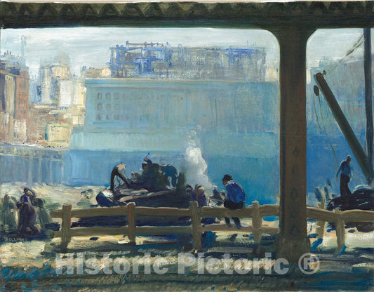 Art Print : George Bellows, Blue Morning, 1909 - Vintage Wall Art