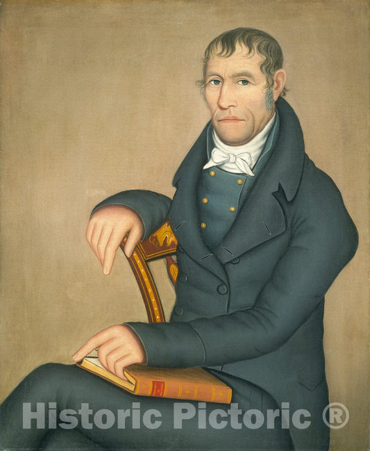 Art Print : Ammi Phillips, Joseph Slade, 1816 - Vintage Wall Art