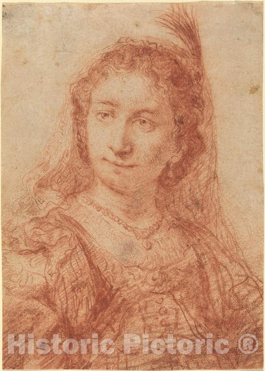 Art Print : Govaert Flinck, Saskia - Vintage Wall Art