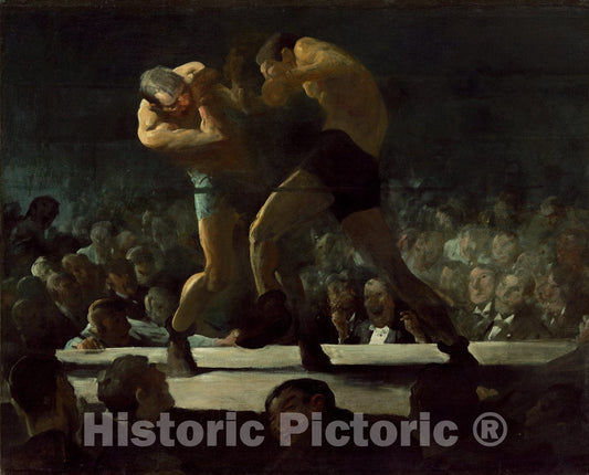 Art Print : George Bellows, Club Night, 1907 - Vintage Wall Art