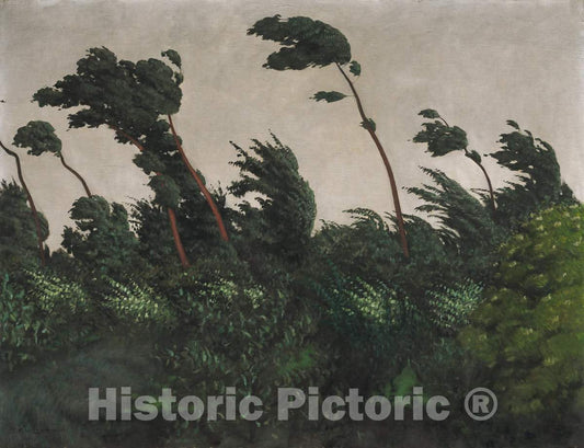 Art Print : FÃ©lix Vallotton, The Wind, 1910 - Vintage Wall Art