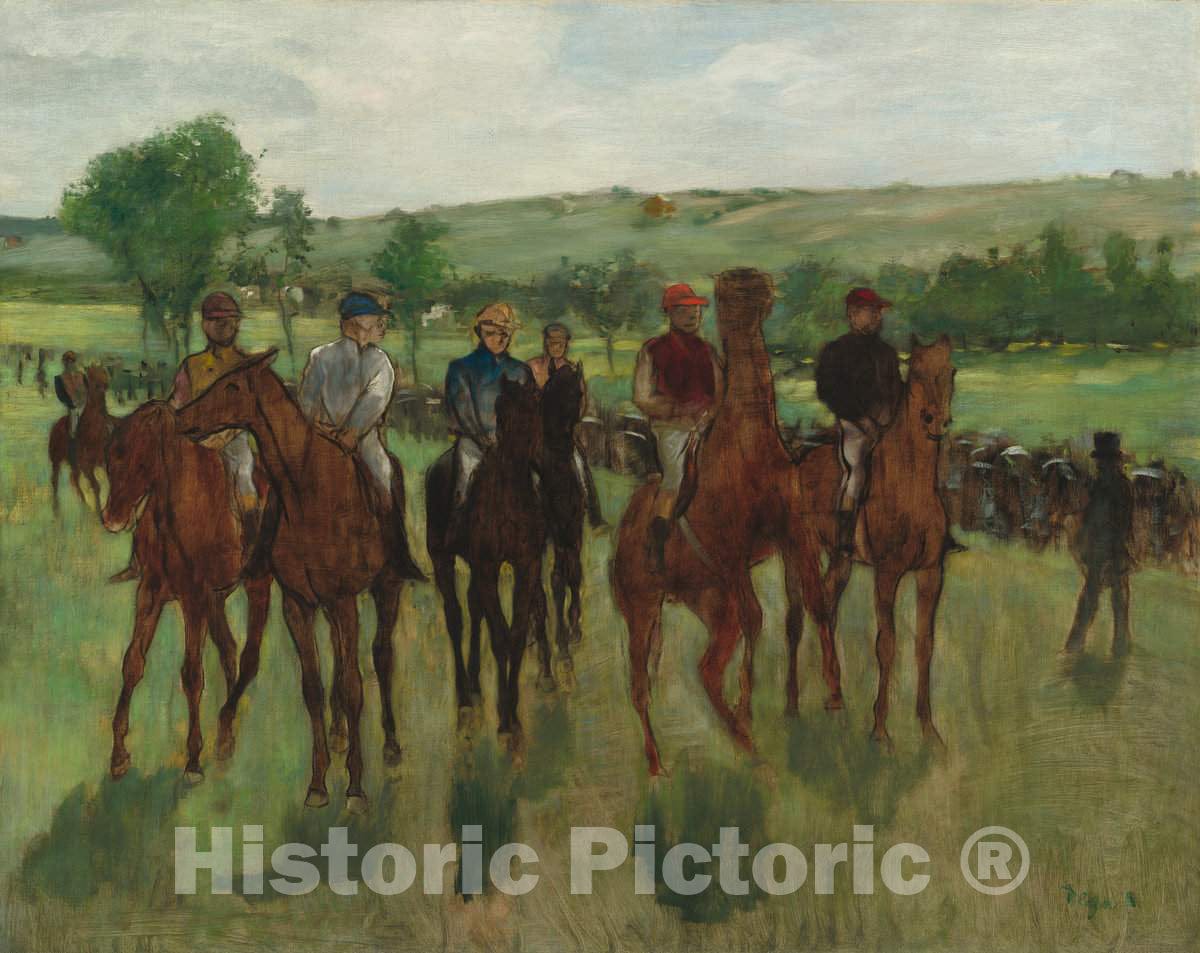 Art Print : Edgar Degas, The Riders, c. 1885 - Vintage Wall Art