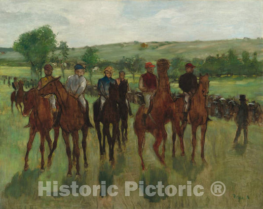 Art Print : Edgar Degas, The Riders, c. 1885 - Vintage Wall Art