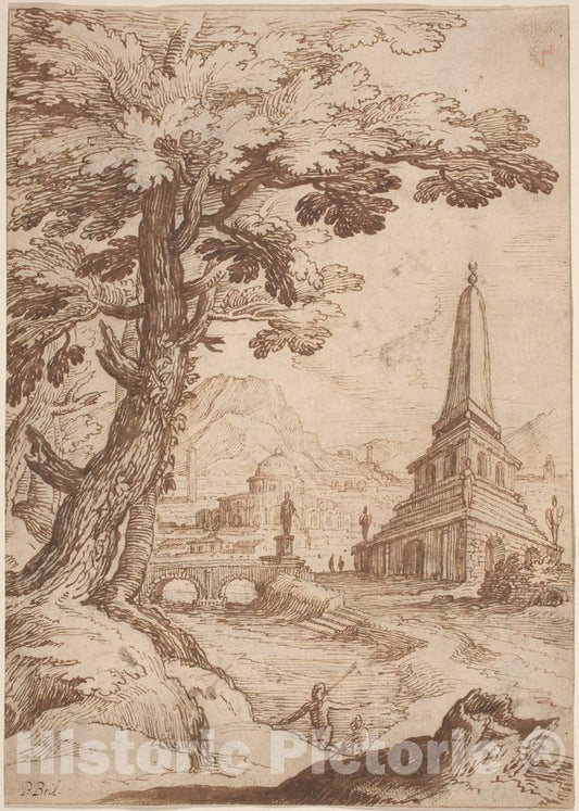 Art Print : Paul Bril, Heroic Landscape - Vintage Wall Art