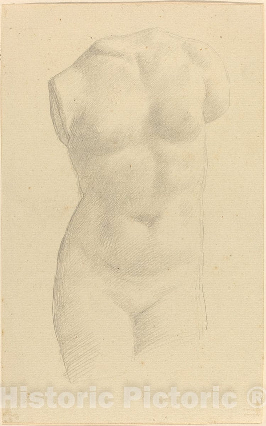 Art Print : Alphonse Legros, Torso - Vintage Wall Art
