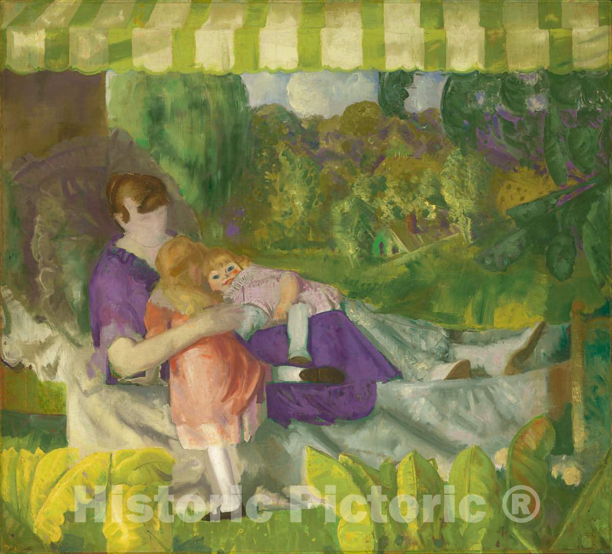 Art Print : George Bellows, My Family, 1916 - Vintage Wall Art