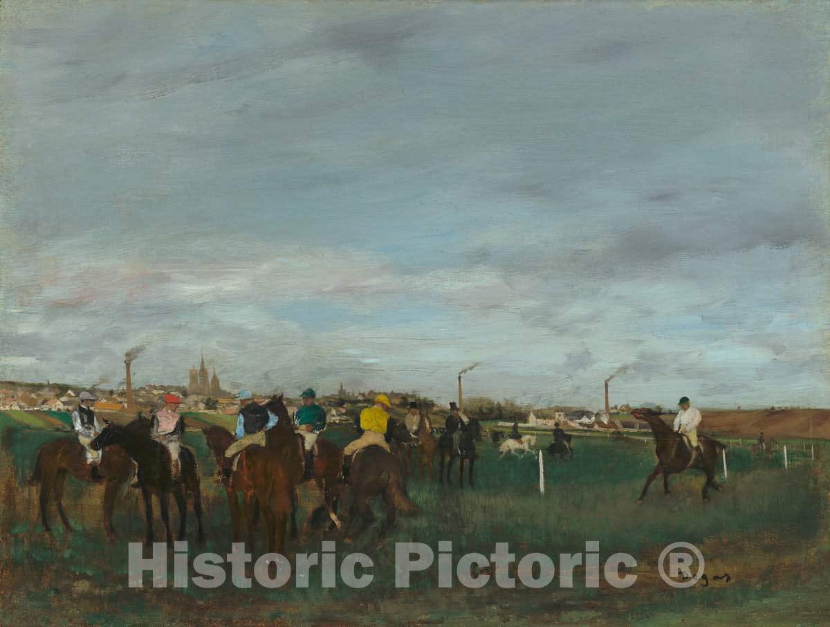 Art Print : Edgar Degas, The Races, 1871-1872 - Vintage Wall Art