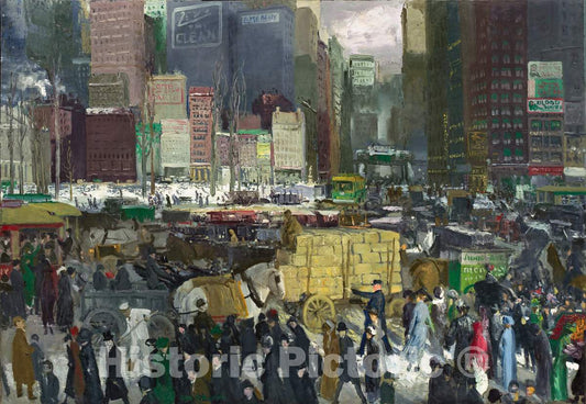 Art Print : George Bellows, New York, 1911 - Vintage Wall Art