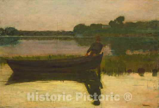 Art Print : Winslow Homer, Sunset, c. 1875 - Vintage Wall Art