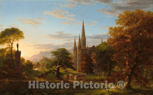 Art Print : Thomas Cole, The Return, 1837 - Vintage Wall Art