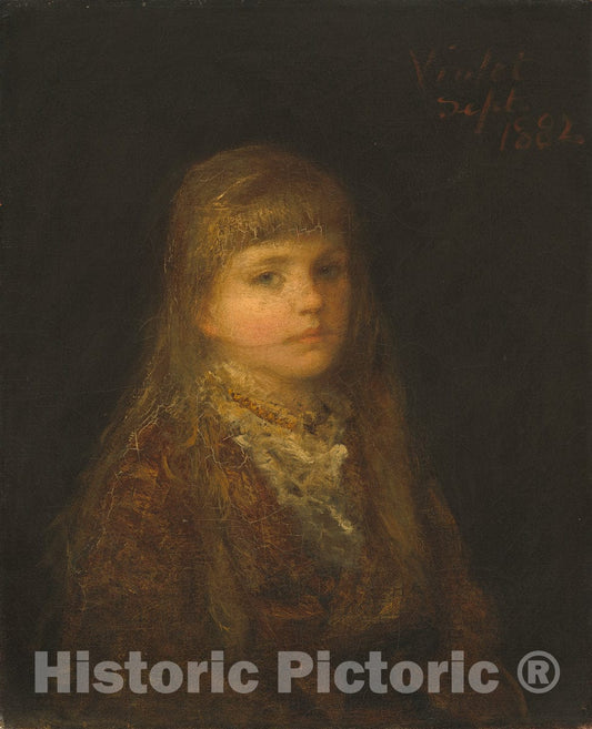 Art Print : George Fuller, Violet, 1882 - Vintage Wall Art