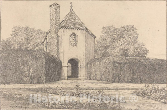 Art Print : F.L. Griggs, Garden House, 1909 - Vintage Wall Art