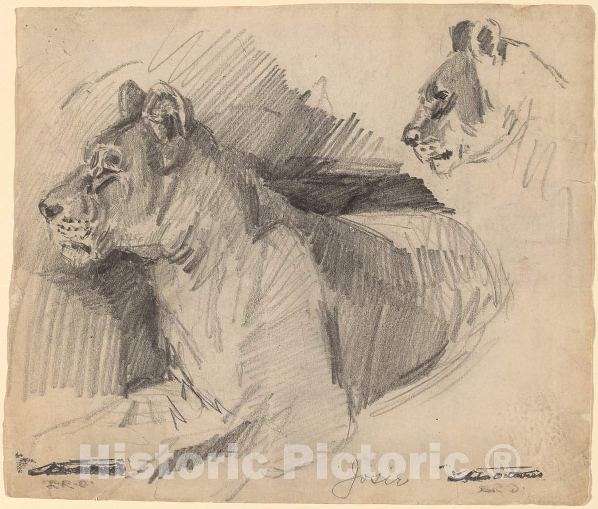 Art Print : Arthur B. Davies, Josie, 1892 - Vintage Wall Art