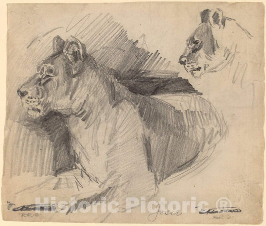 Art Print : Arthur B. Davies, Josie, 1892 - Vintage Wall Art