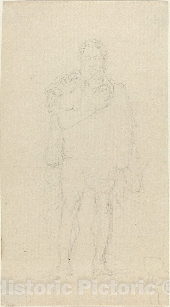 Art Print : John Flaxman, Hercules - Vintage Wall Art