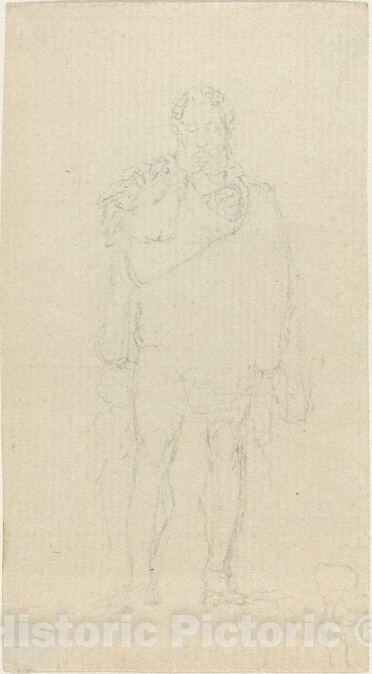 Art Print : John Flaxman, Hercules - Vintage Wall Art