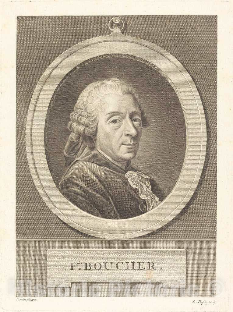 Art Print : Louis Bosse, Francois Boucher - Vintage Wall Art