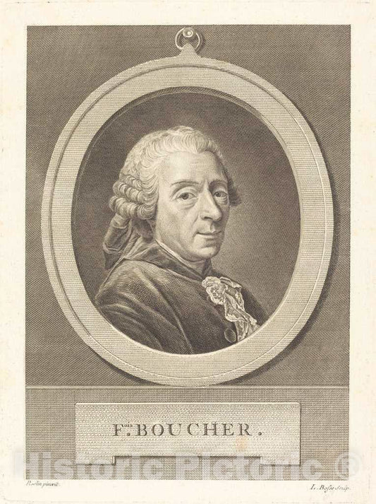 Art Print : Louis Bosse, Francois Boucher - Vintage Wall Art