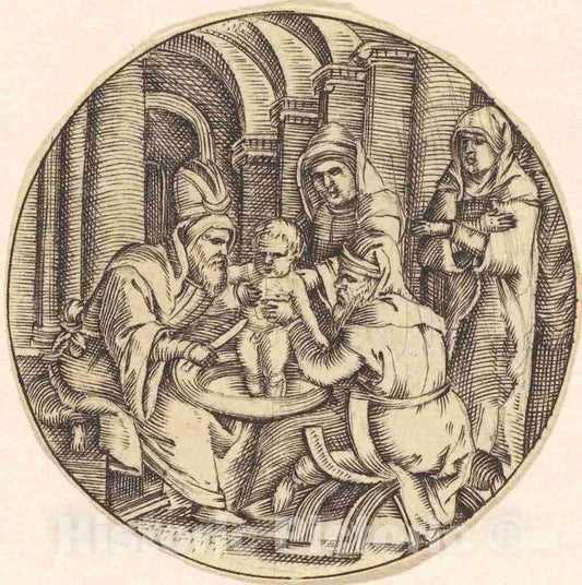 Art Print : The Circumcision - Vintage Wall Art