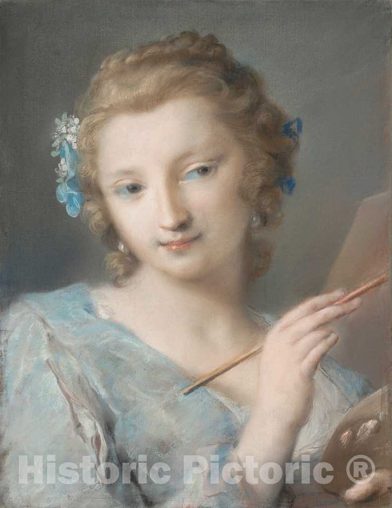 Art Print : Rosalba Carriera, Painting, 1730s - Vintage Wall Art