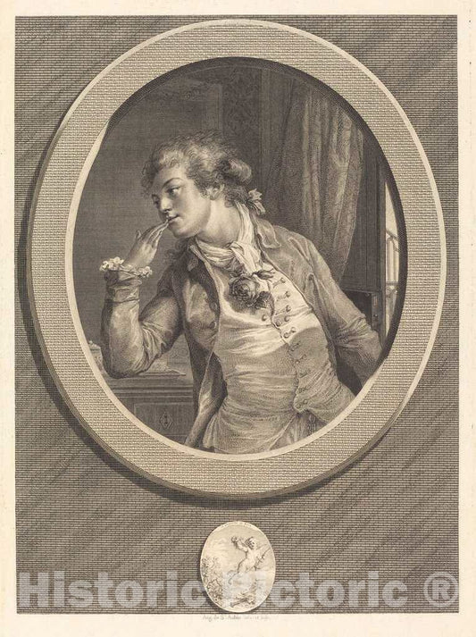 Art Print : Augustin de Saint-Aubin, Comptez sur mes serments, 1789 - Vintage Wall Art