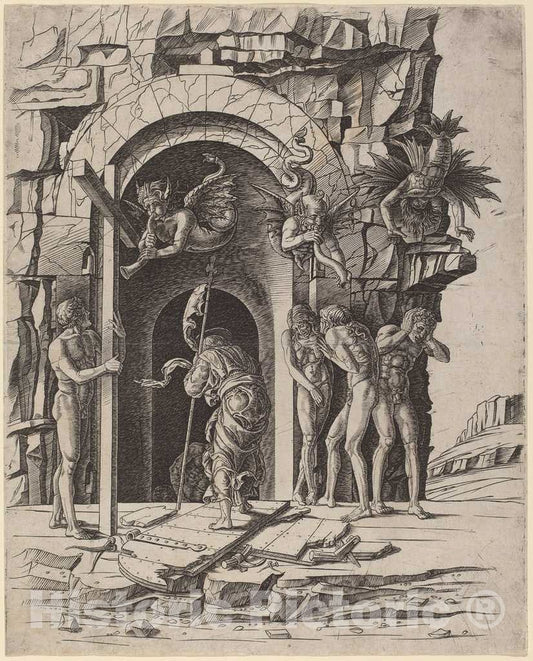Art Print : Mantegna or Andrea, Descent into Limbo, c.1478 - Vintage Wall Art