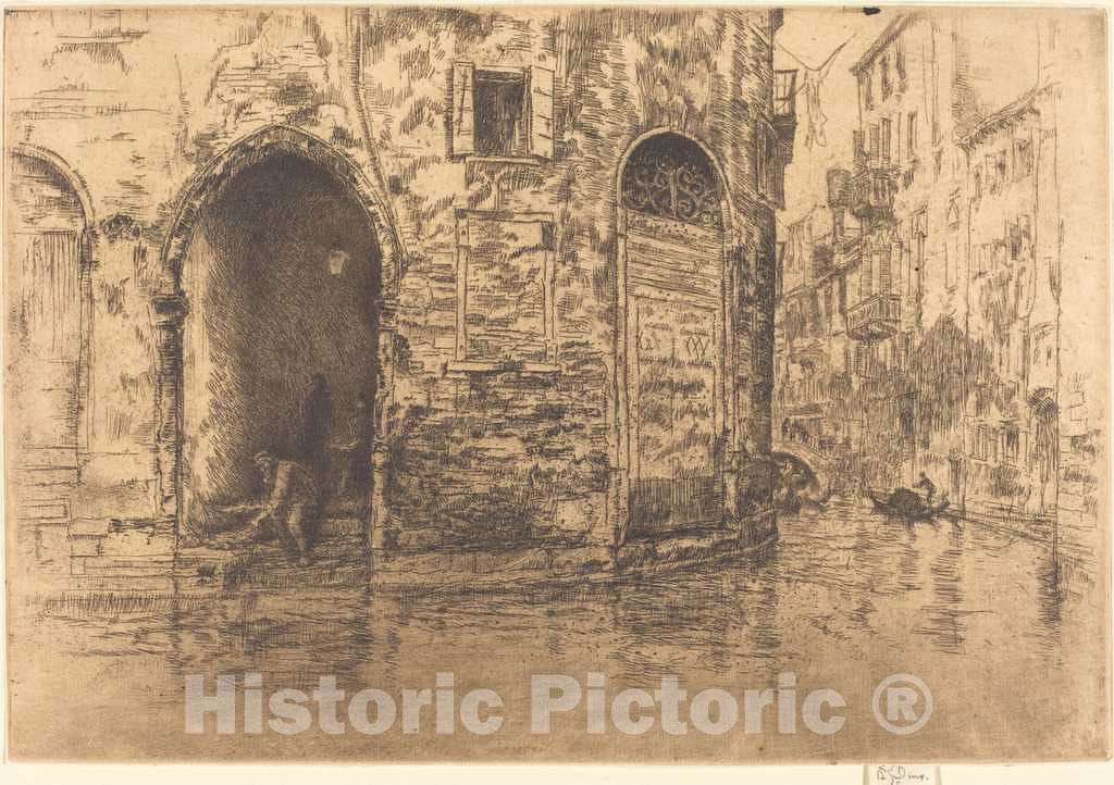 Art Print : James McNeill Whistler, Two Doorways, 1880 - Vintage Wall Art