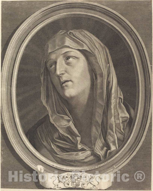 Art Print : Robert Nanteuil, Mater Dolorosa, 1654 - Vintage Wall Art