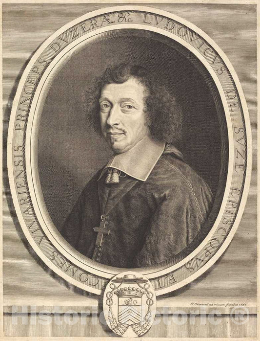 Art Print : Robert Nanteuil, Louis-Francois de La Baume de Suze - Vintage Wall Art