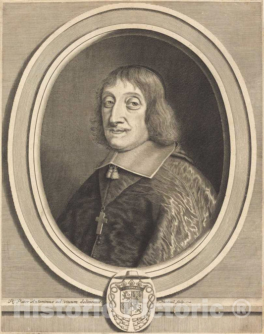 Art Print : Robert Nanteuil, Leonor Goyon de Matignon, 1657 - Vintage Wall Art