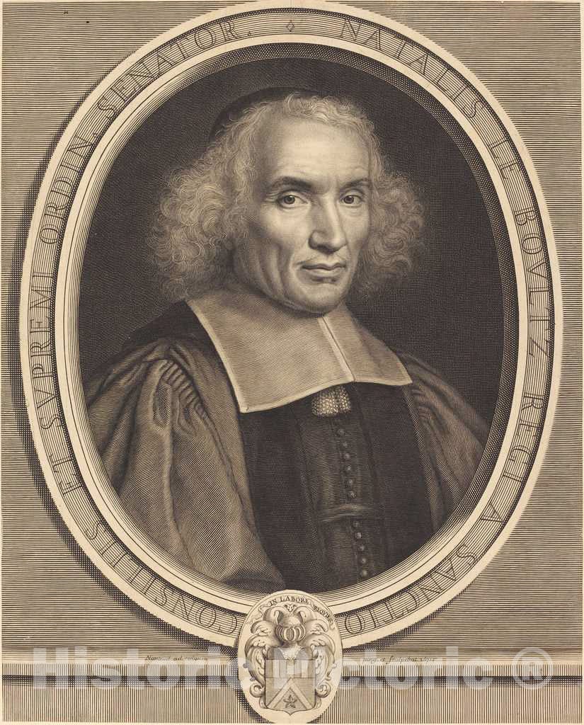 Art Print : Robert Nanteuil, Noel Le Boultz, 1671 - Vintage Wall Art