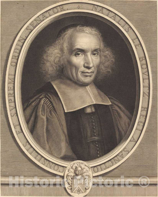 Art Print : Robert Nanteuil, Noel Le Boultz, 1671 - Vintage Wall Art