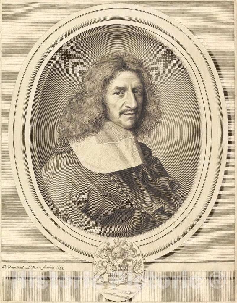 Art Print : Robert Nanteuil, Louis Hesselin, 1658 - Vintage Wall Art