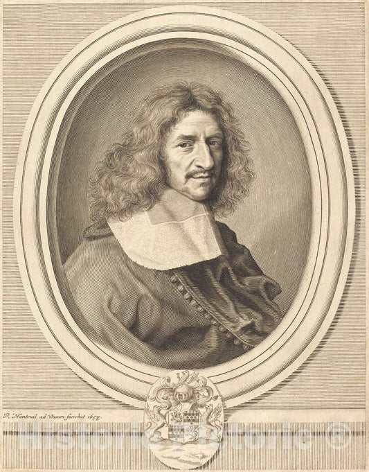 Art Print : Robert Nanteuil, Louis Hesselin, 1658 - Vintage Wall Art