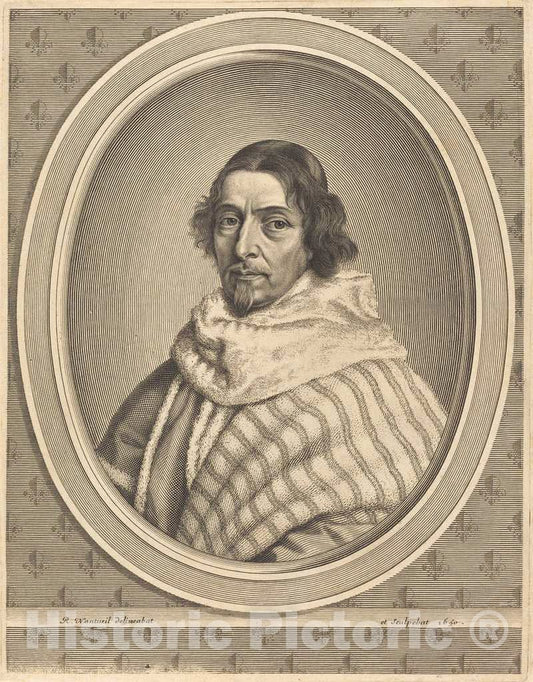 Art Print : Robert Nanteuil, Henri de Mesmes, 1650 - Vintage Wall Art