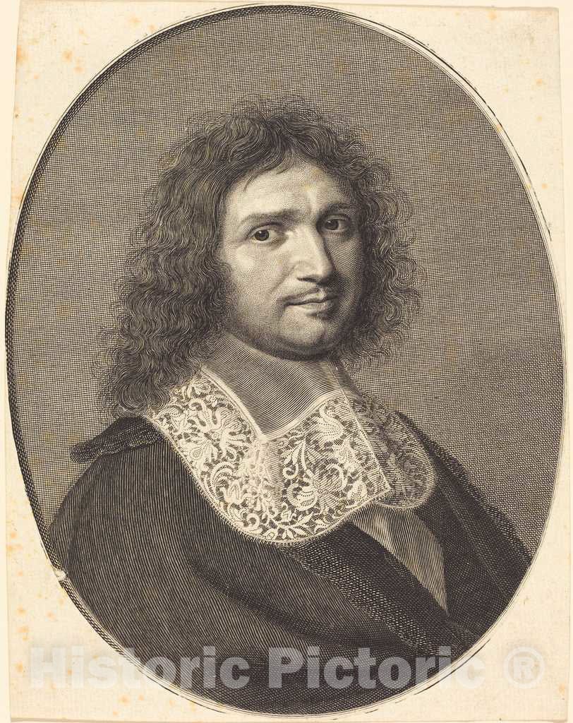 Art Print : Robert Nanteuil, Jean-Baptiste Colbert, c. 1667 - Vintage Wall Art