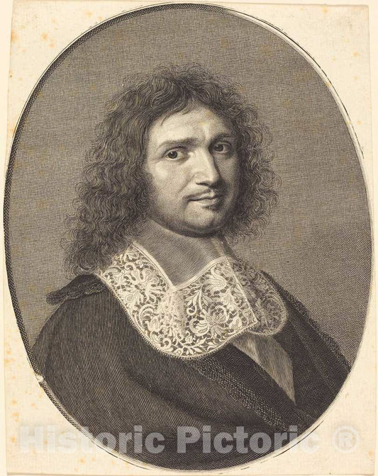 Art Print : Robert Nanteuil, Jean-Baptiste Colbert, c. 1667 - Vintage Wall Art