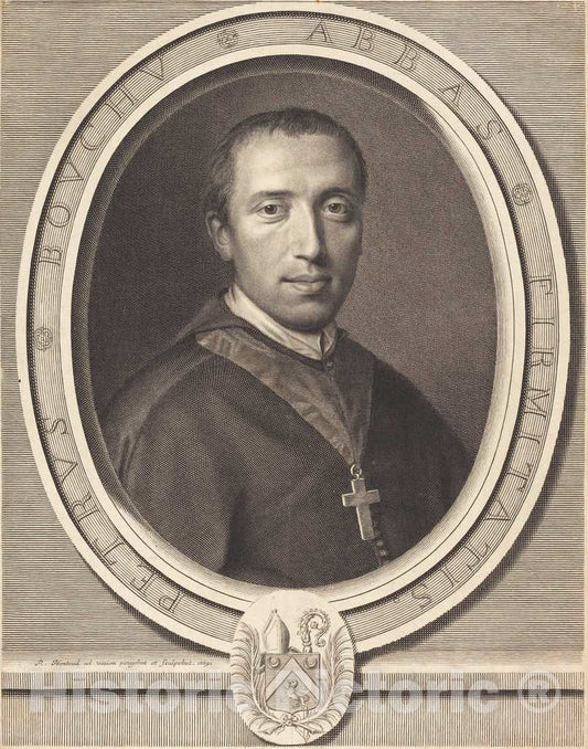 Art Print : Robert Nanteuil, Pierre Bouchu, 1669 - Vintage Wall Art