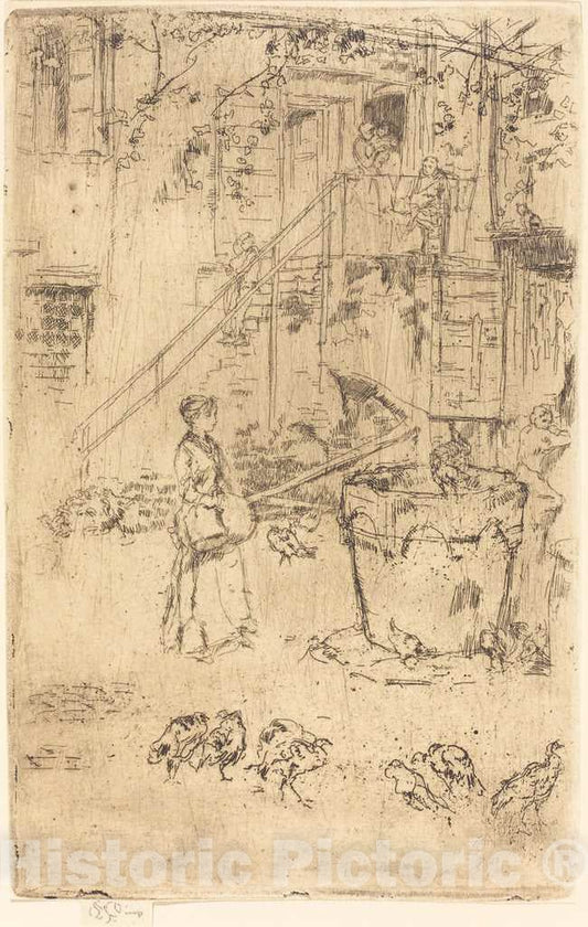 Art Print : James McNeill Whistler, Turkeys, 1880 - Vintage Wall Art