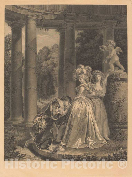 Art Print : Bervic After Trinquesse, La Declaration - Vintage Wall Art
