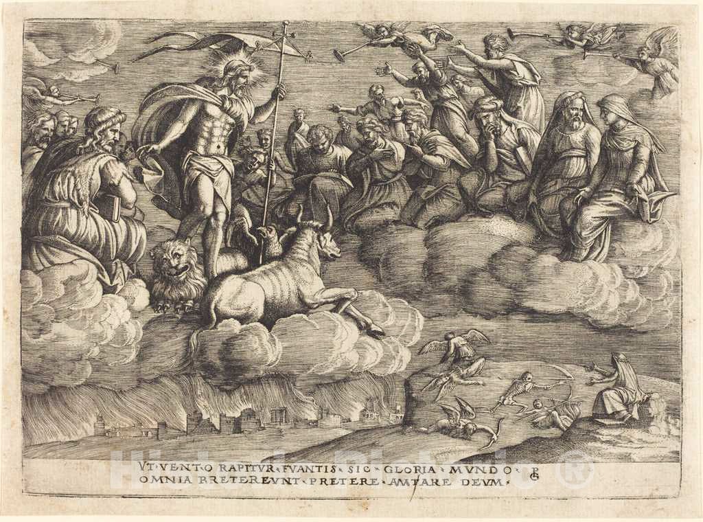 Art Print : Georg Pencz, The Triumph of Eternity - Vintage Wall Art
