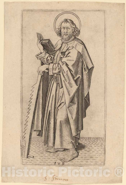 Art Print : Saint Judas Thaddaeus, c.1495 - Vintage Wall Art